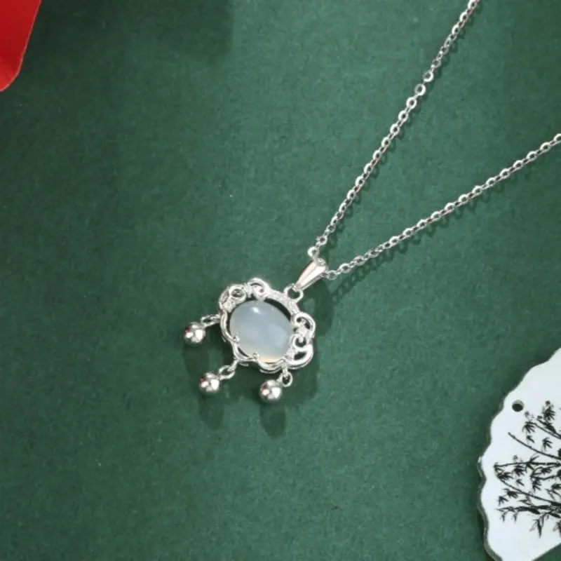 Di Su Xing Chalcedony Necklaces Women's-4