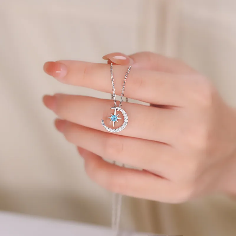 Di Su Xing 925 Sterling Silver Necklaces Women's-5