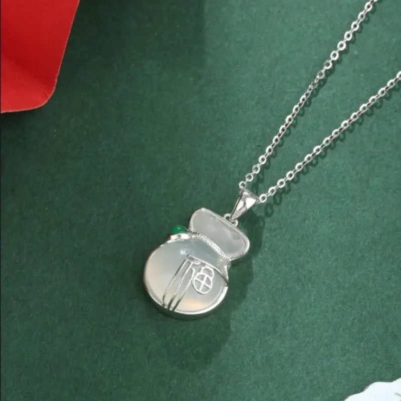Di Su Xing Chalcedony Necklaces Women's-4
