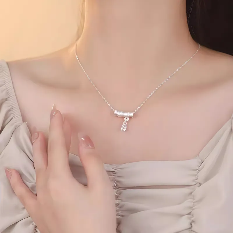 Di Su Xing 999 Fine Silver Necklaces Women's-2