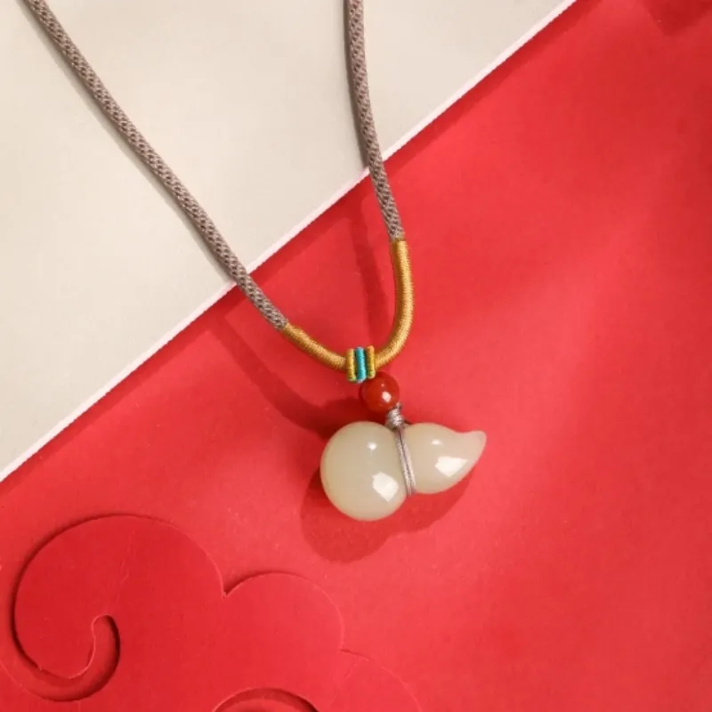 Di Su Xing Pendants White Jade Women's-5
