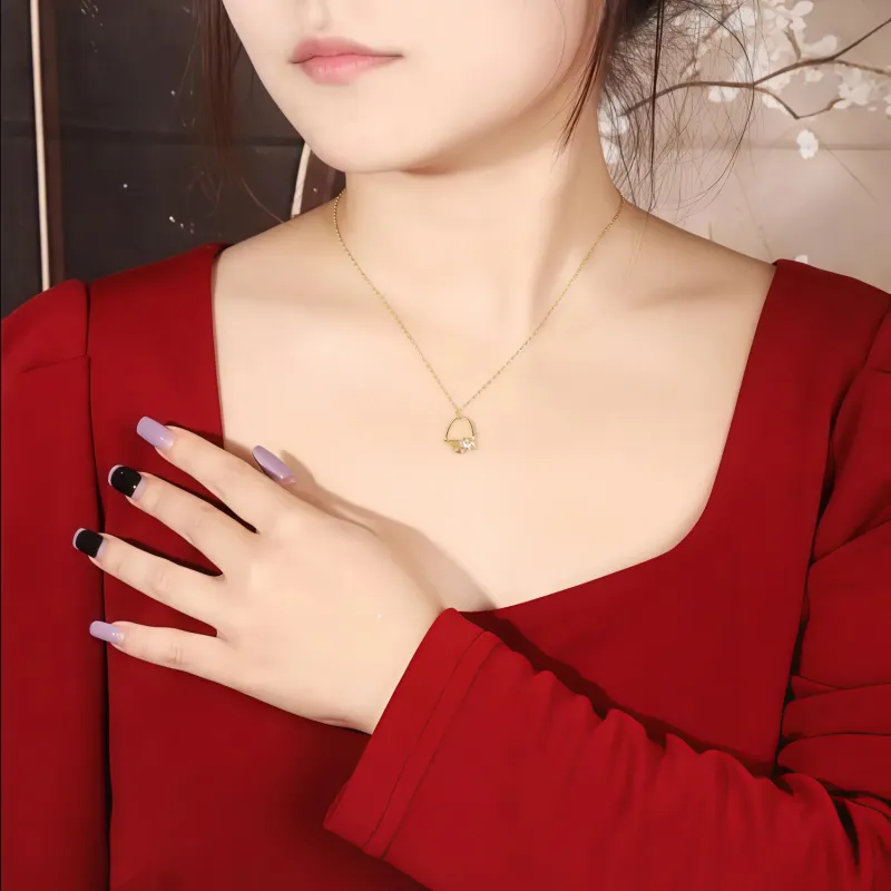 Di Su Xing Hetian Jade Pendants White Jade Women's-1
