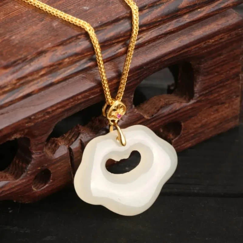 Di Su Xing Pendants White Jade Women's-3