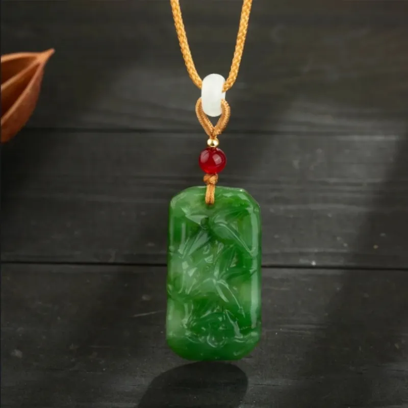 Di Su Xing Hetian Jade Pendants White Jade Women's-5