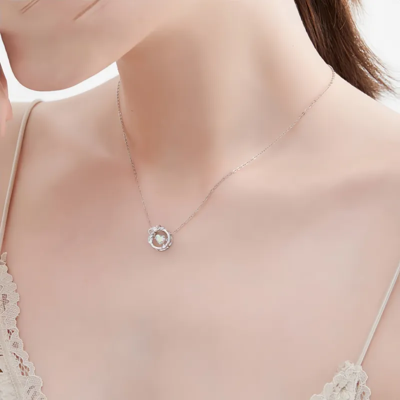 Di Su Xing 925 Sterling Silver Necklaces Women's-3