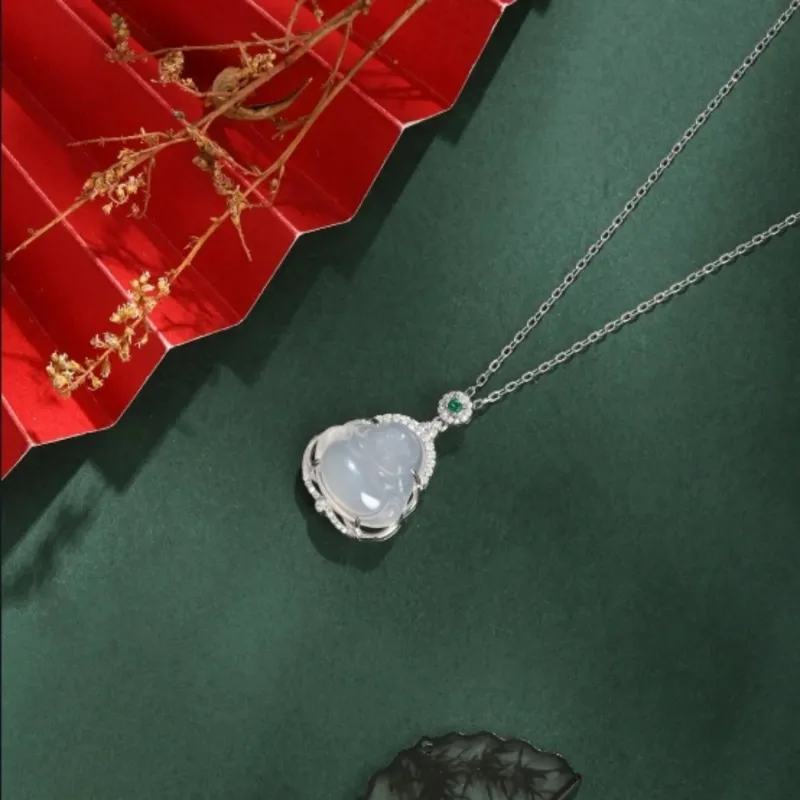 Di Su Xing Chalcedony Necklaces Unisex-4