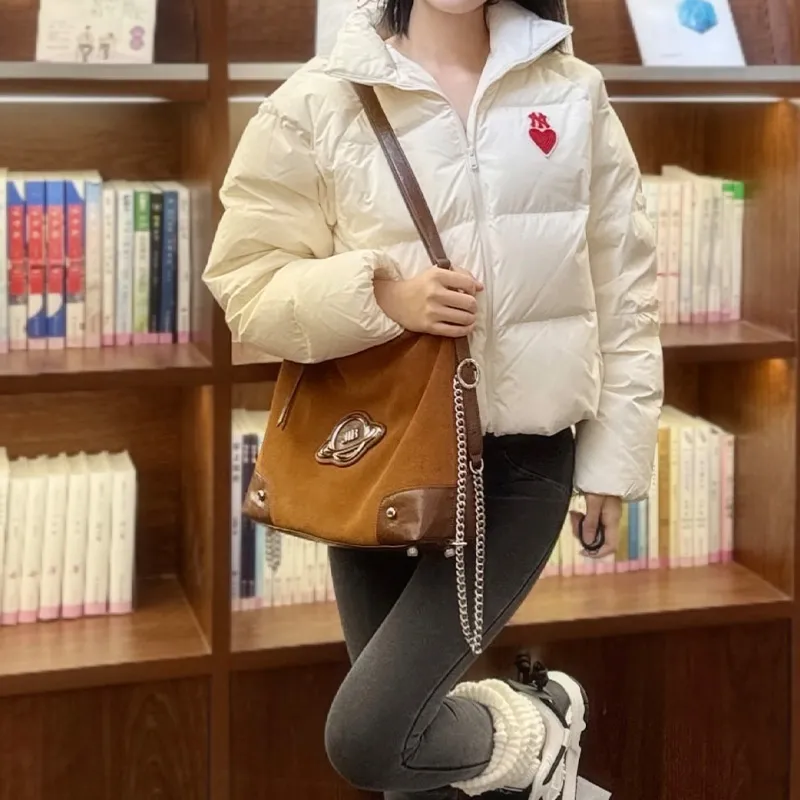 JELLYTOYBOY Cow Leather Leather Star Journey Bag Backpack Shoulder Bag Crossbody Bag Tote Women's Brown-5