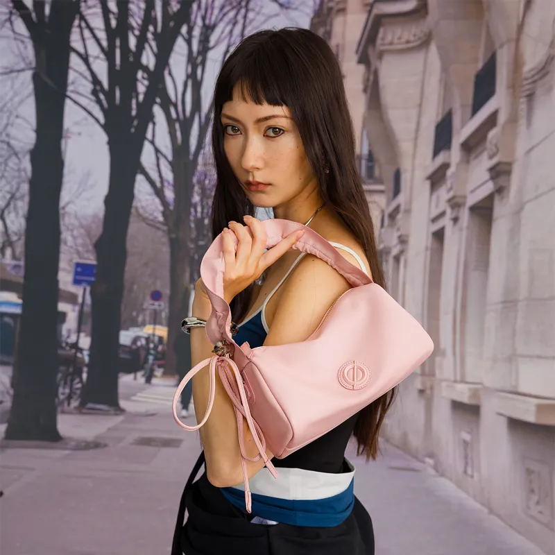 JELLYTOYBOY Cow Leather Cloud Cluster Lunch Box Bag One Shoulder Crossbody/Handbag Regular Women's Silver/Pink-12