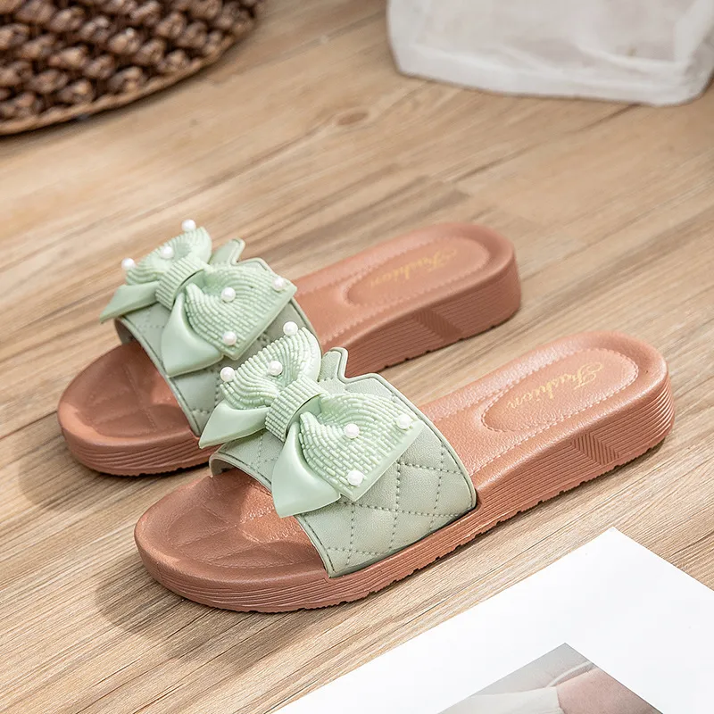 Yalu Preferred Home Slippers Black, White, Green-8