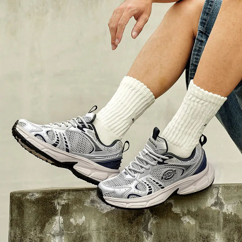 Dickies Durable Breathable Coverage Low-Top Chunky Sneakers Men's Silver Gray Blue-6