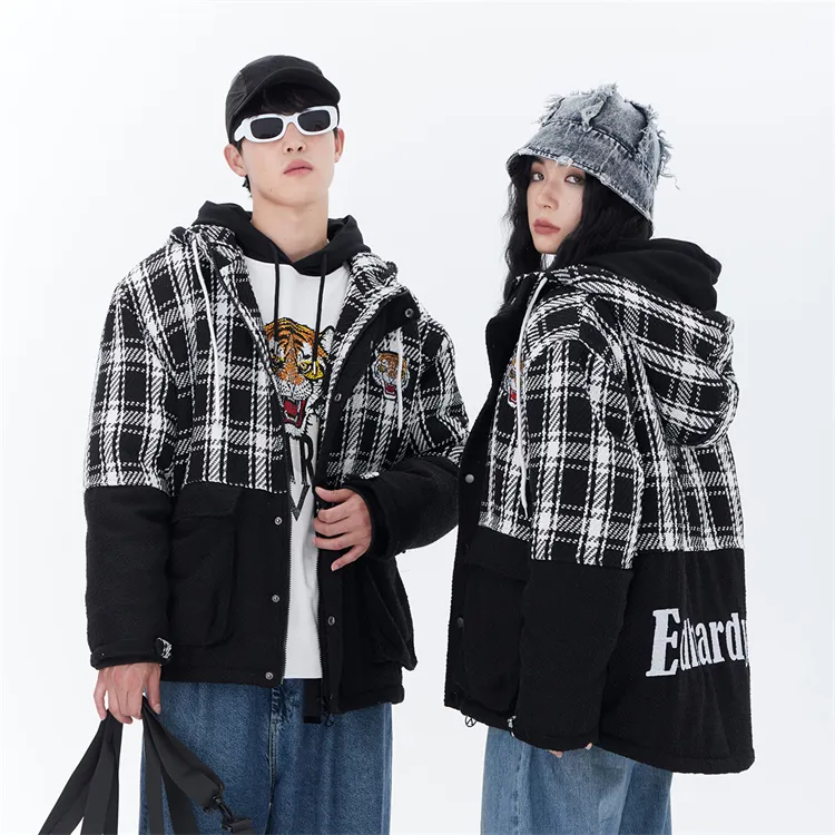 ED HARDY X Puffer Jacket Unisex Black-3
