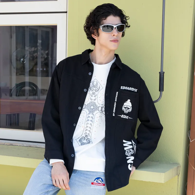 ED HARDY X Shirts Unisex Black-4