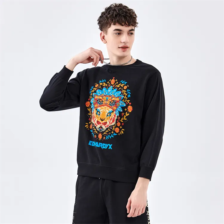 ED HARDY X Sweatshirt Unisex Black-5