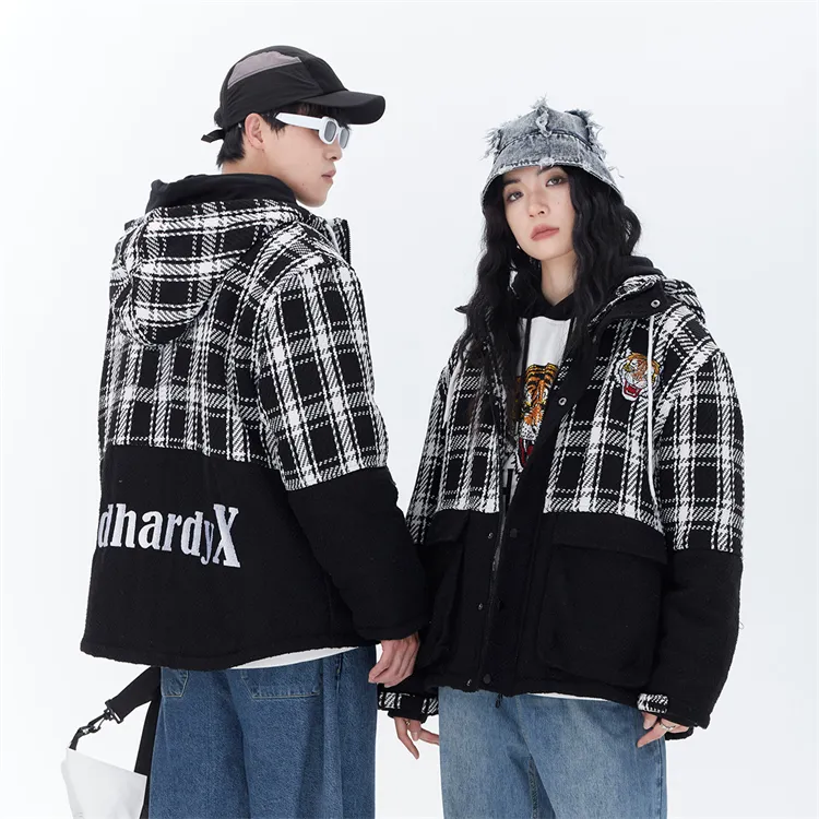 ED HARDY X Puffer Jacket Unisex Black-4