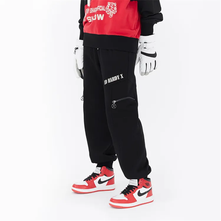 ED HARDY X Knitted Sweatpants Unisex Black-7