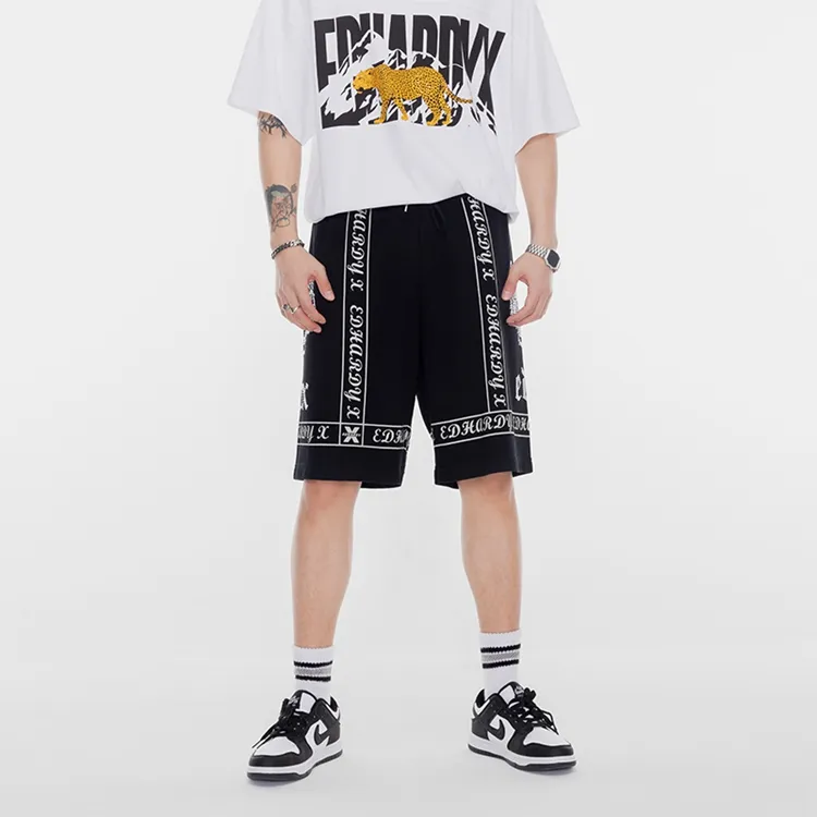 ED HARDY X Casual Shorts Unisex Black-3