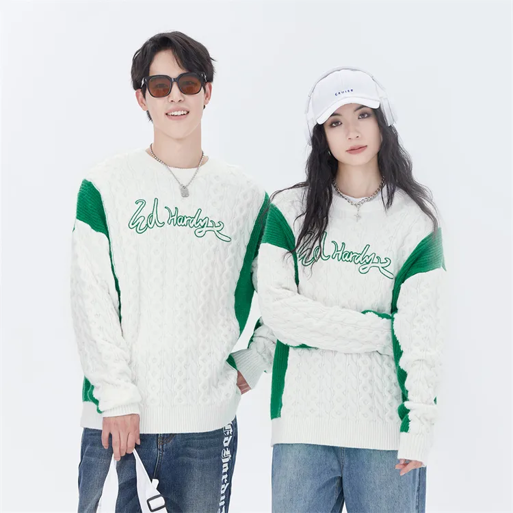 ED HARDY X Sweaters Unisex White-2