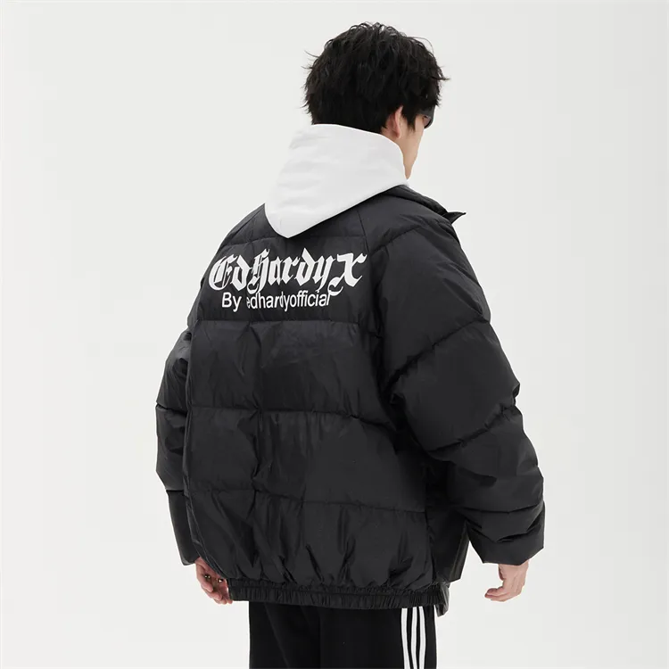 ED HARDY X Down Jacket Unisex Black-8