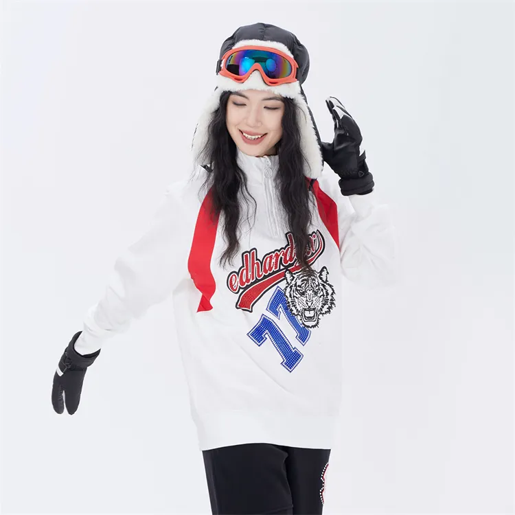 ED HARDY X Sweatshirts Unisex White-7