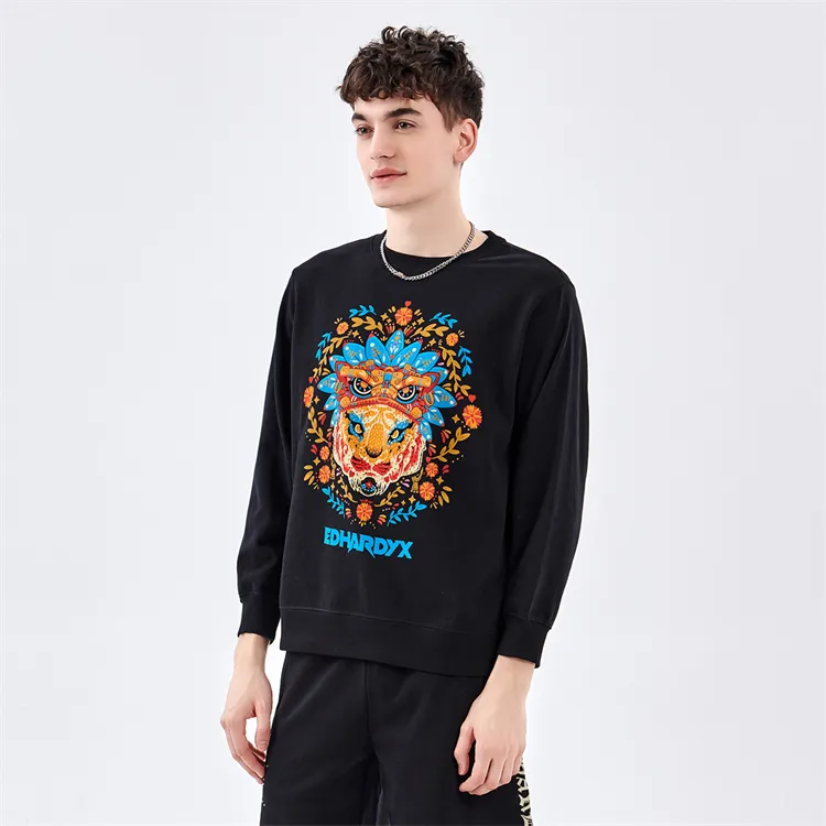 ED HARDY X Sweatshirt Unisex Black-3