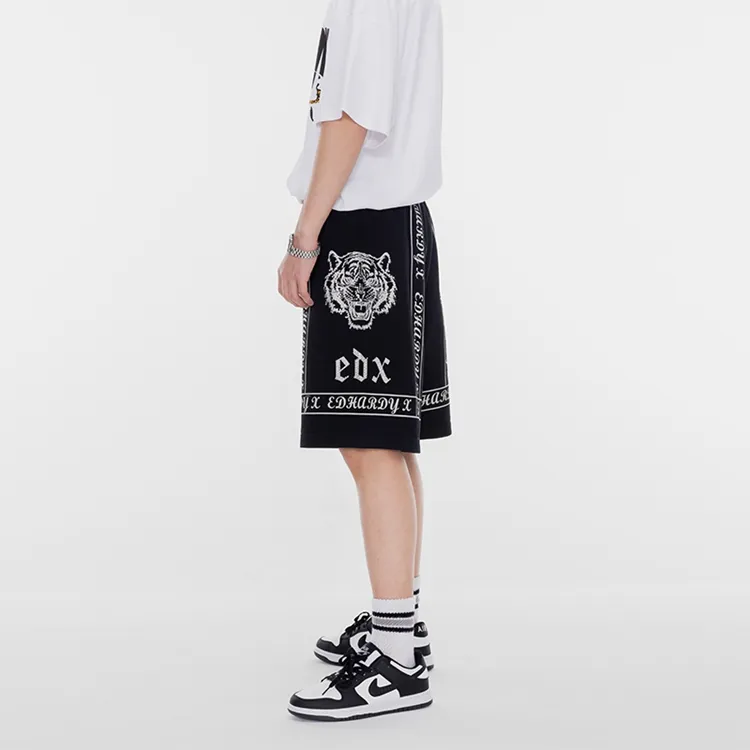 ED HARDY X Casual Shorts Unisex Black-5