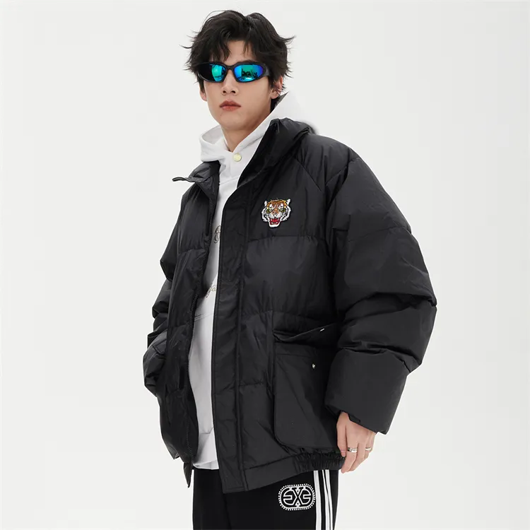 ED HARDY X Down Jacket Unisex Black-6