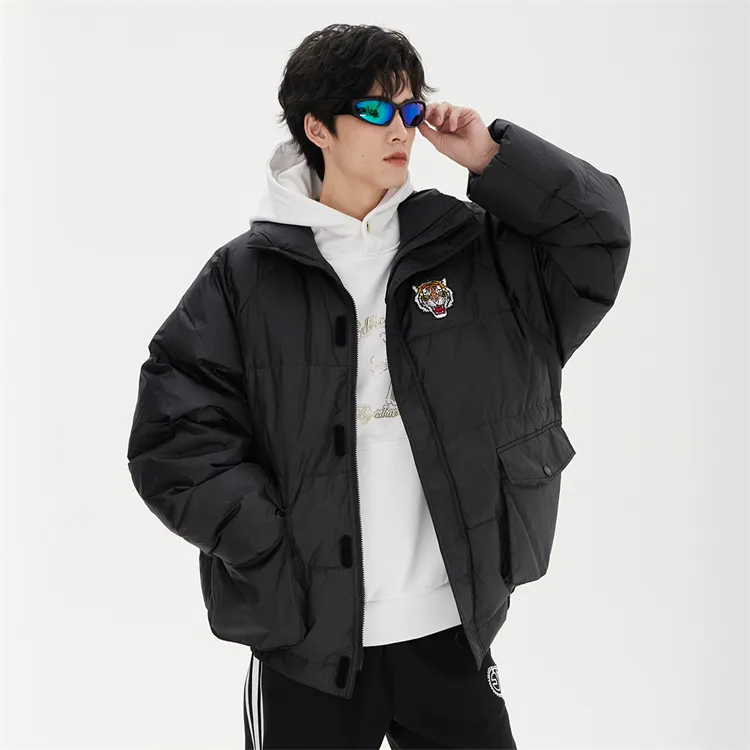 ED HARDY X Down Jacket Unisex Black-5