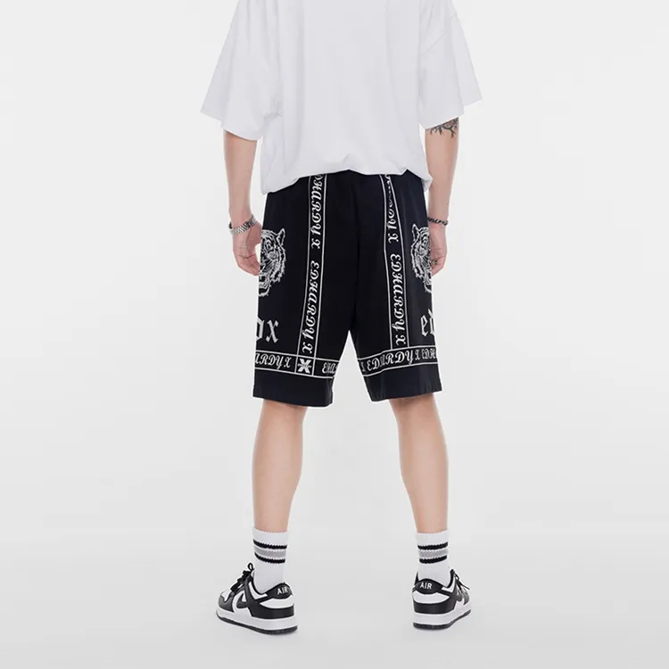 ED HARDY X Casual Shorts Unisex Black-4