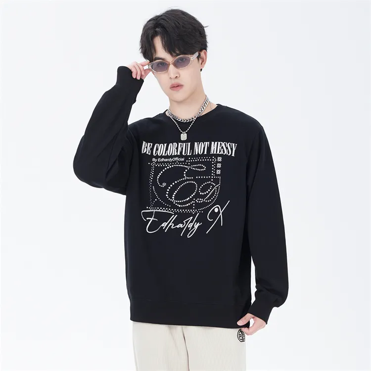 ED HARDY X Sweatshirts Unisex Black-4