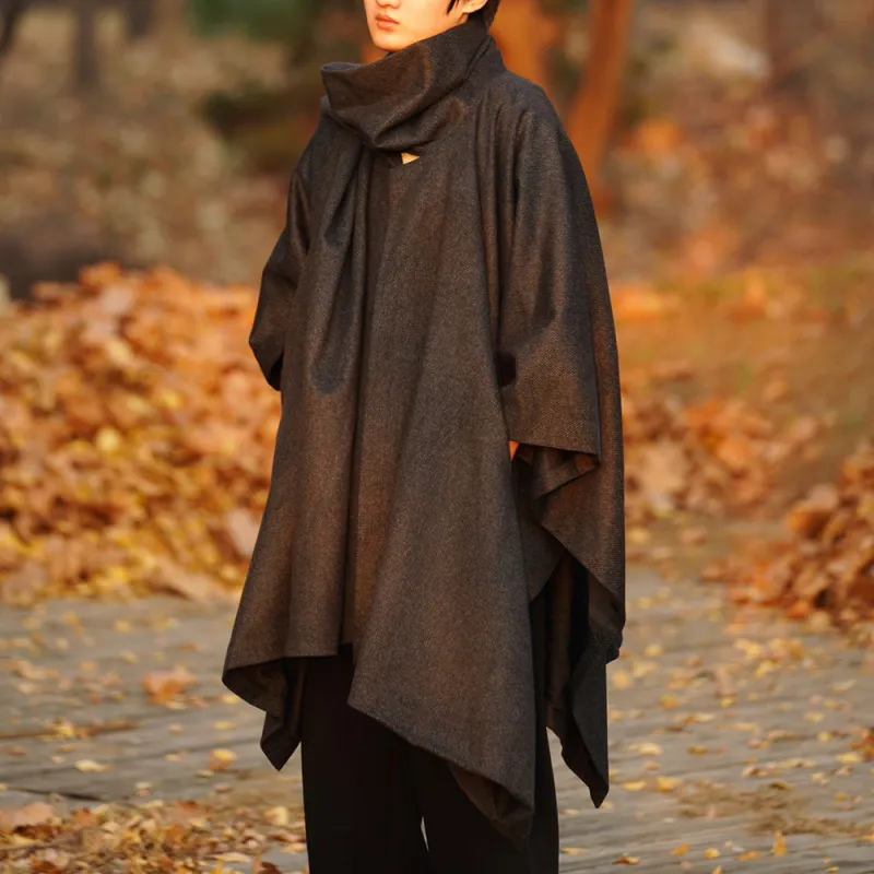 S CREST Cloaks Unisex Dark Gray-3