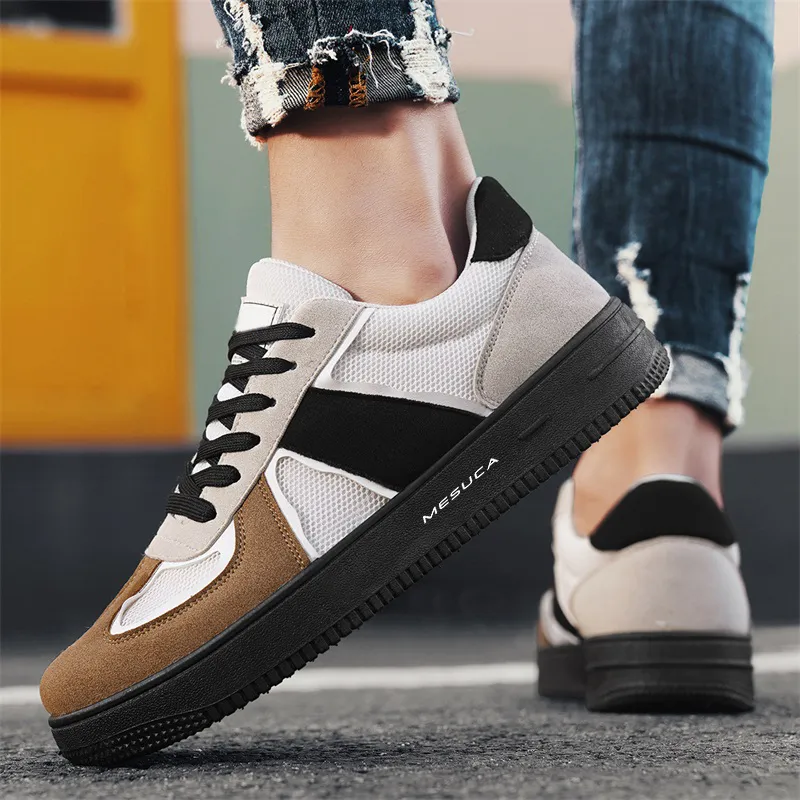 MESUCA Anti Slip Wear Resistant Low Top Skateboard Shoes Men's-6