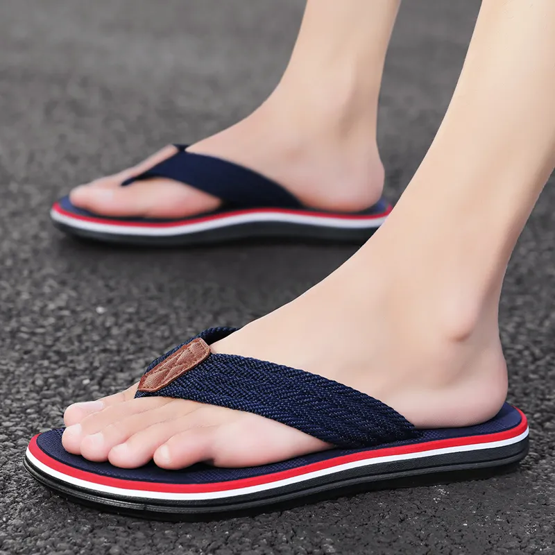 MESUCA Plastic Sole Abrasion Resistant Flip Flops Men's-18