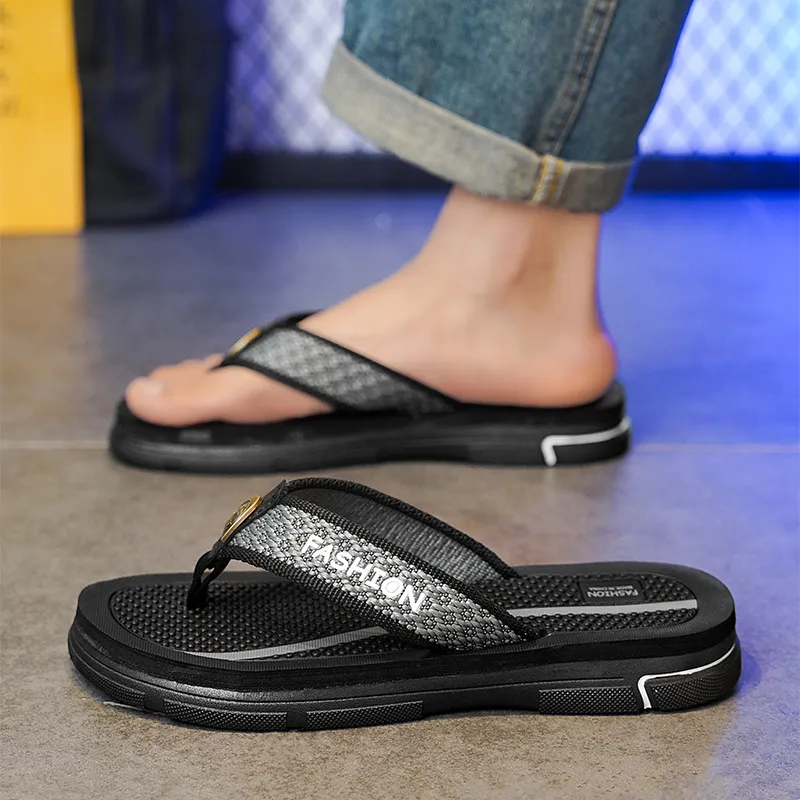 MESUCA Slip Resistant Abrasion Resistant Flip Flops Men's-4