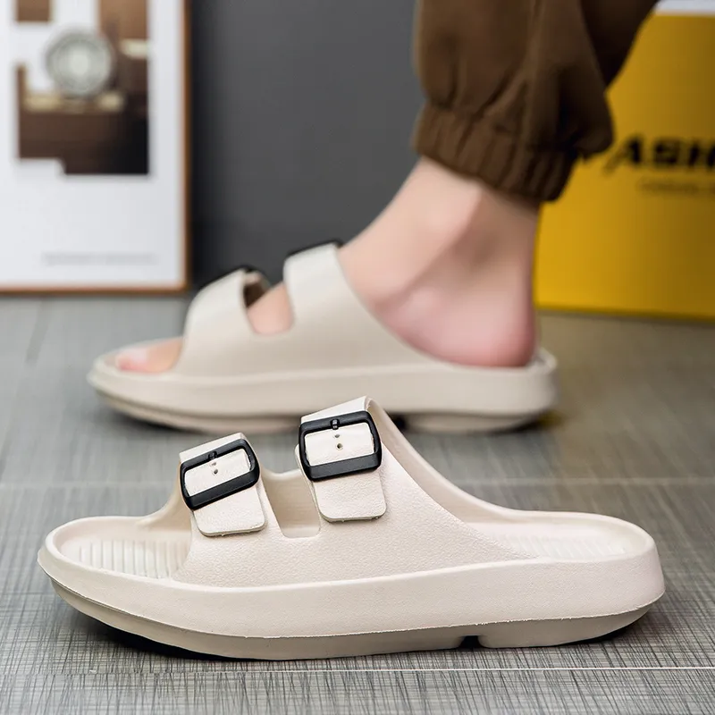 MESUCA Slip Resistant Abrasion Resistant Slide Slippers Men's-1