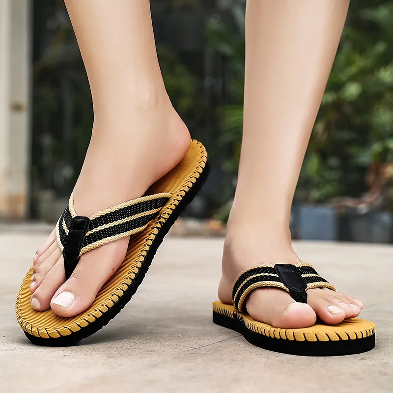 MESUCA Abrasion Resistant Slip Resistant Flip Flops Men's-2