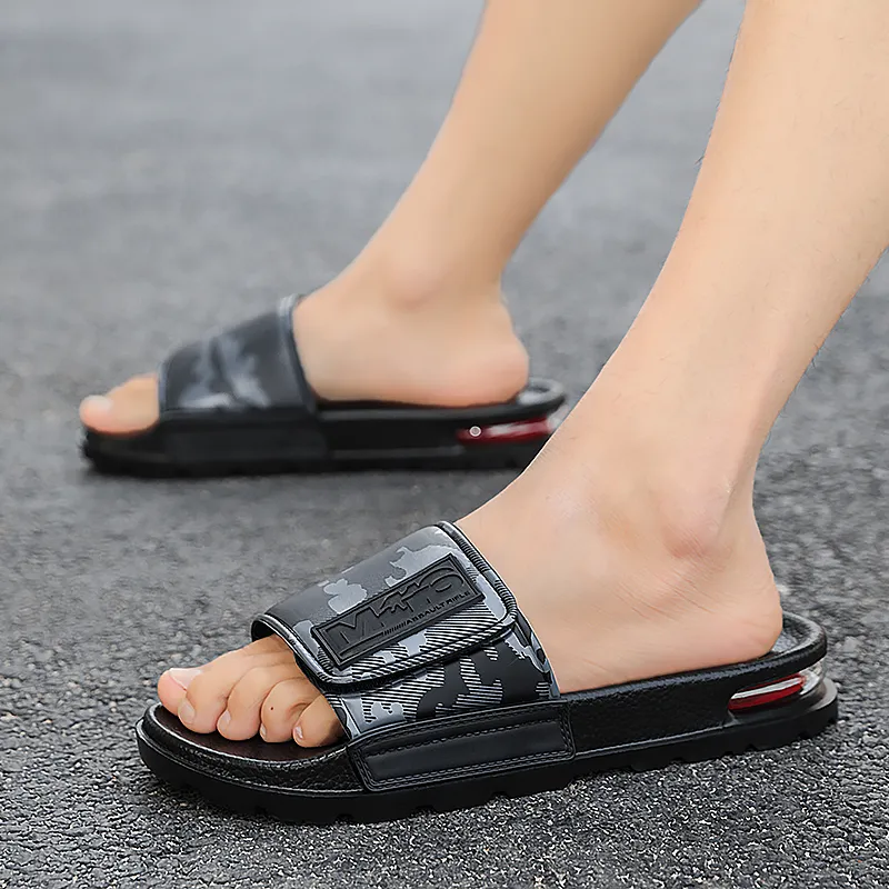 MESUCA Slip Resistant Abrasion Resistant Slide Slippers Men's-1
