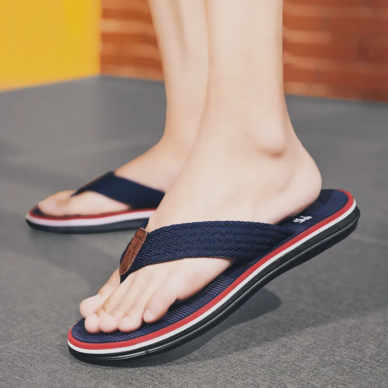 MESUCA Plastic Sole Abrasion Resistant Flip Flops Men's-17
