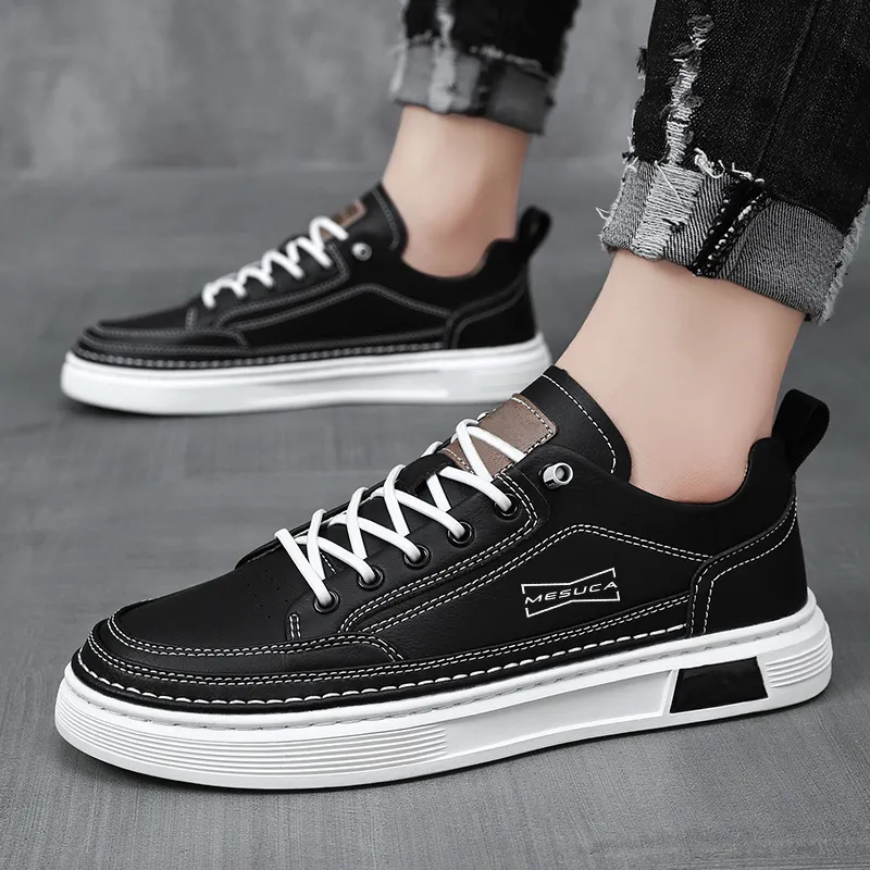 MESUCA Slip Resistant Waterproof Low Top Skateboard Shoes Men's-3