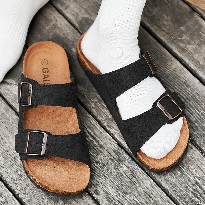 MESUCA Cork Sole Slip Resistant Slide Slippers Men's-9