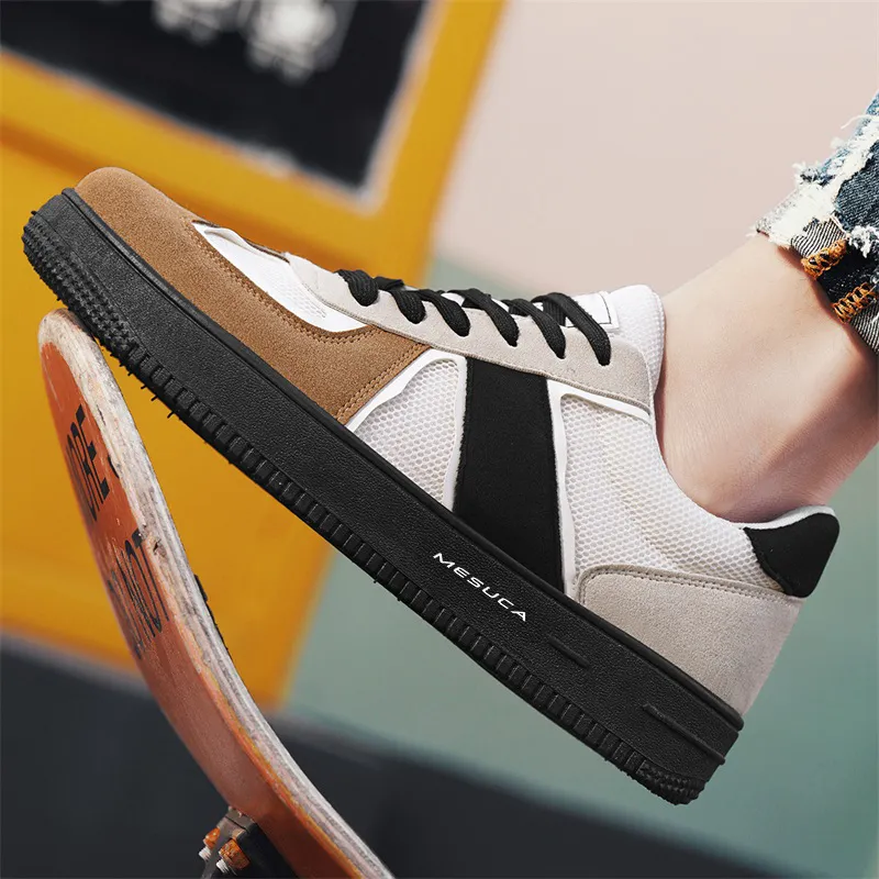 MESUCA Anti Slip Wear Resistant Low Top Skateboard Shoes Men's-7