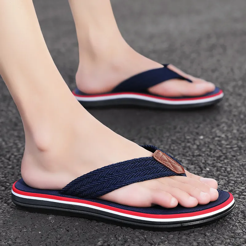 MESUCA Plastic Sole Abrasion Resistant Flip Flops Men's-19