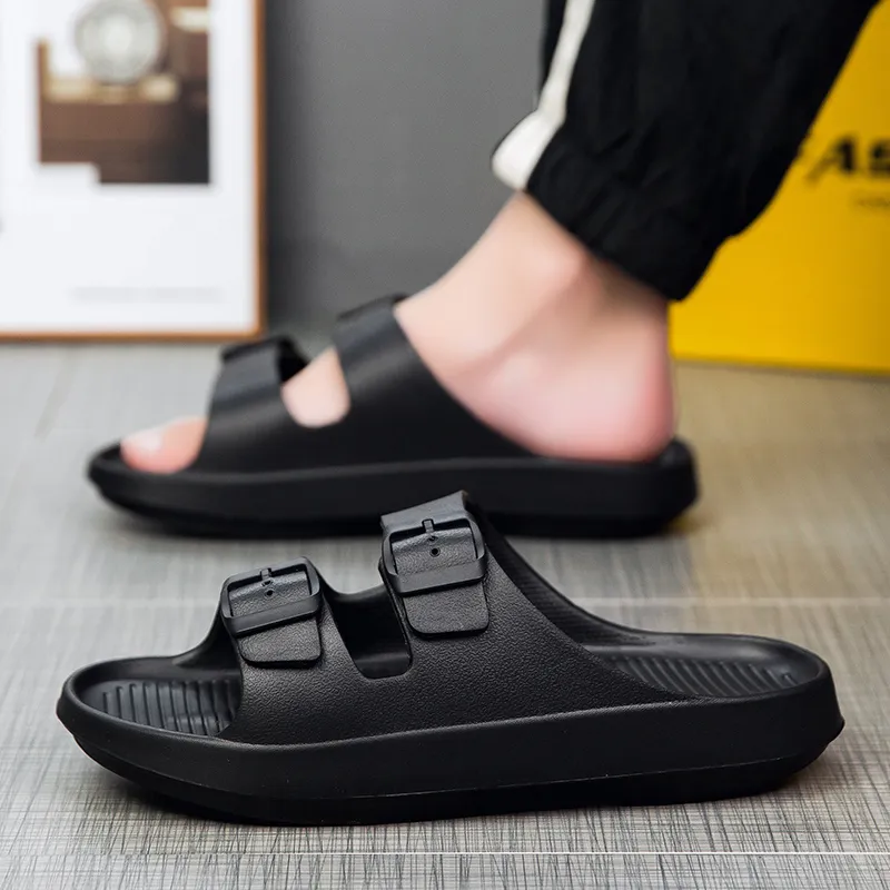 MESUCA Slip Resistant Abrasion Resistant Slide Slippers Men's-4