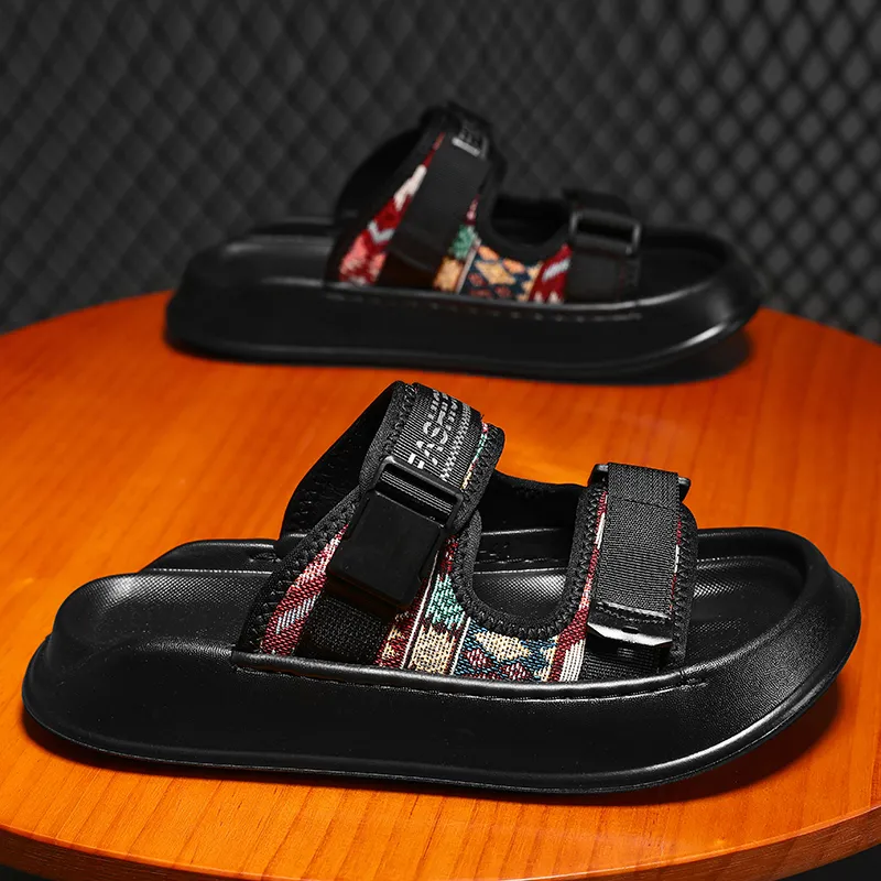MESUCA Slip Resistant Shock Absorbers Slide Slippers Men's-2