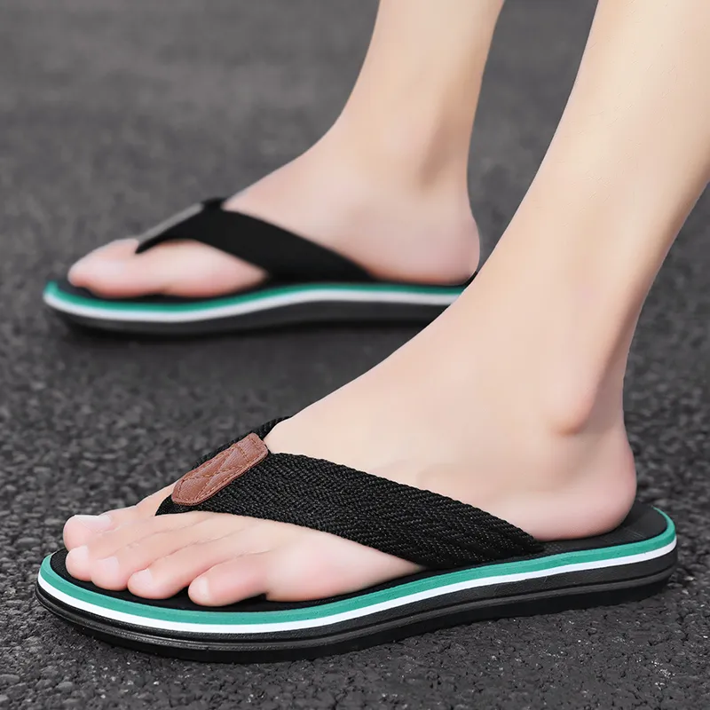 MESUCA Plastic Sole Abrasion Resistant Flip Flops Men's-4
