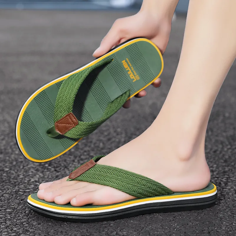 MESUCA Plastic Sole Abrasion Resistant Flip Flops Men's-12