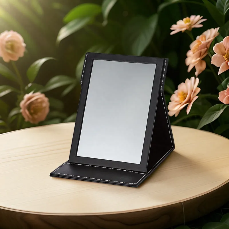 NITORI Foldable With Protective Case Self Standing Make Up Mirrors Japanese Minimalist Luxury Style Design-2