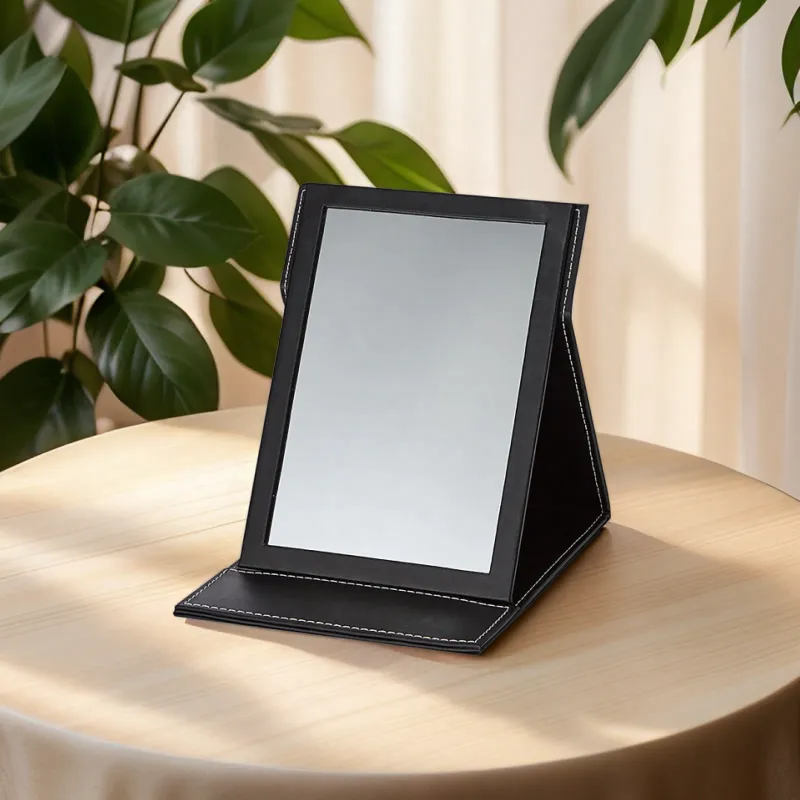 NITORI Foldable With Protective Case Self Standing Make Up Mirrors Japanese Minimalist Luxury Style Design-3