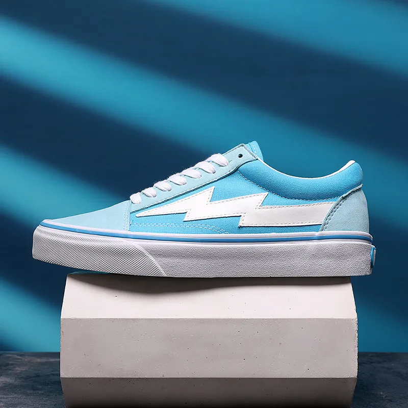 REVENFE X SPOTM x BURNING FLAME Slip Resistant, Abrasion Resistant, Breathable Low Top Canvas Shoes Unisex-42