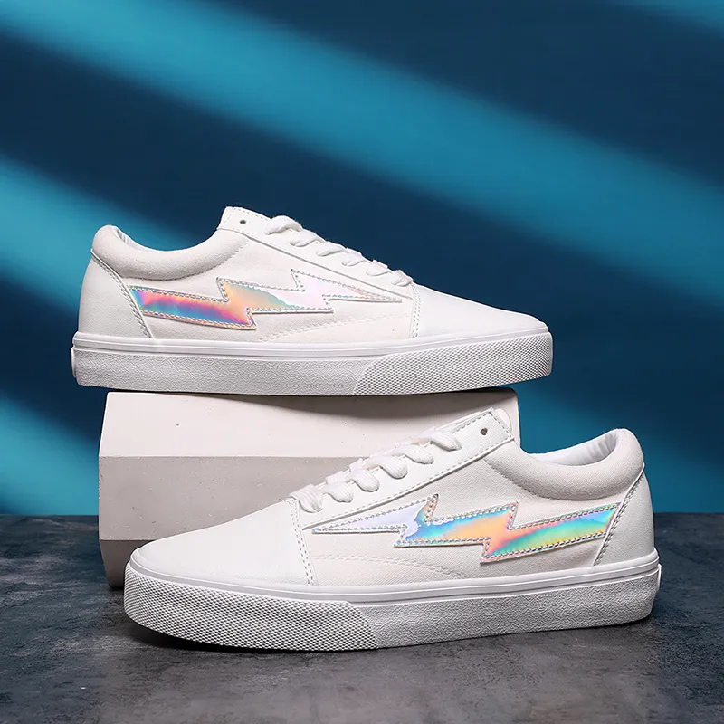 REVENFE X SPOTM x BURNING FLAME Slip Resistant, Abrasion Resistant, Breathable Low Top Canvas Shoes Unisex-28