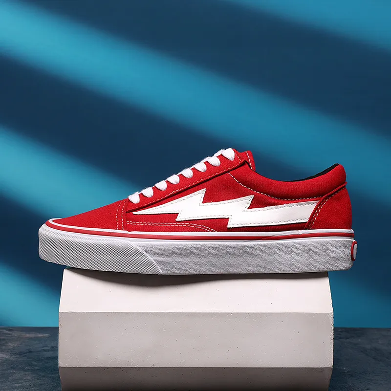 REVENFE X SPOTM x BURNING FLAME Slip Resistant, Abrasion Resistant, Breathable Low Top Canvas Shoes Unisex-17